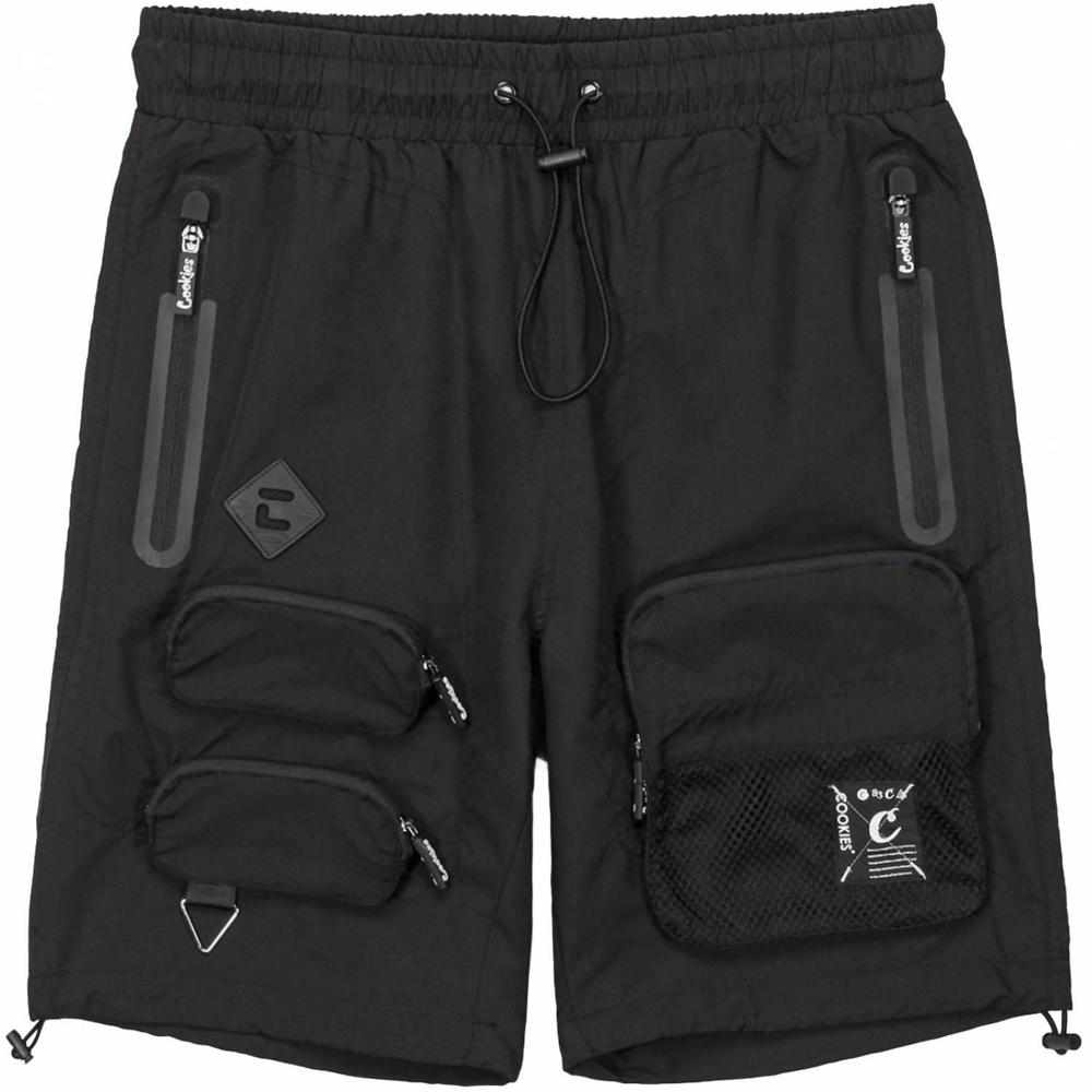NEW COOKIES men's key largo cargo short in black